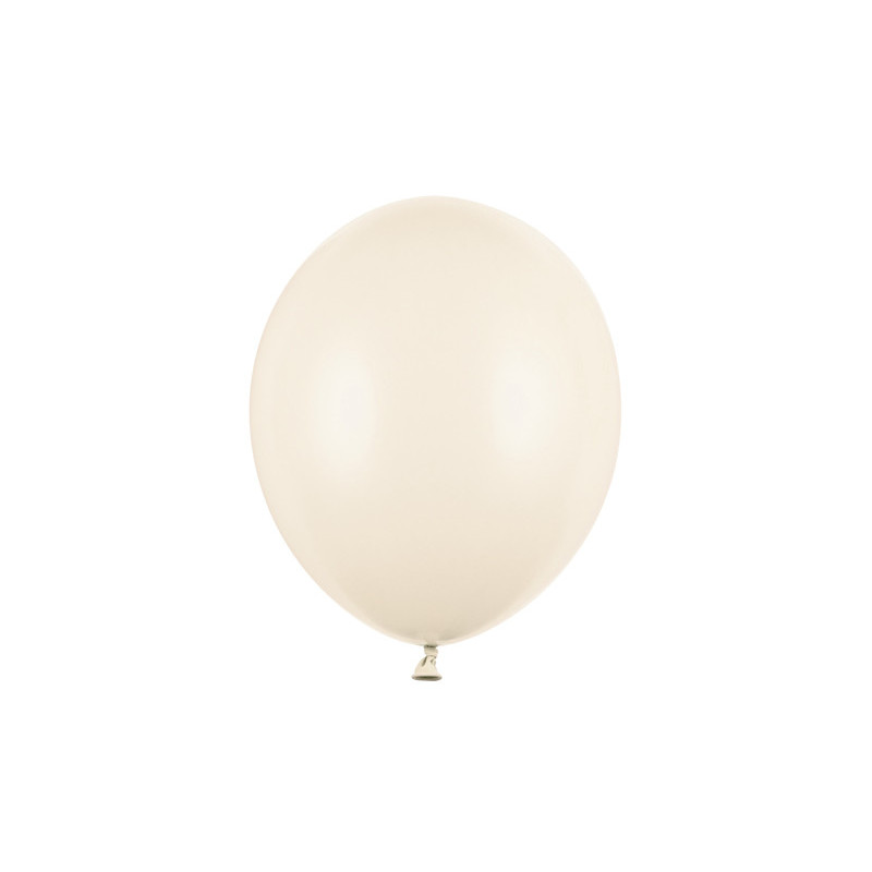 100 st. Pastell Ljus Råvit Ballonger standard storlek 10" 27 cm i Diameter