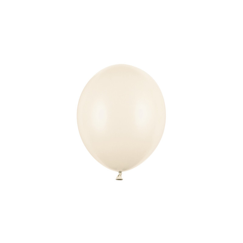 100 st. Pastell Ljus Råvit Ballonger standard str 5" 12 cm i Diameter