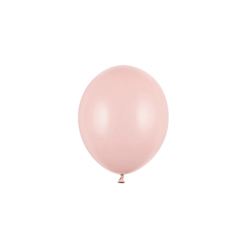 100 st. Pastell Dammig rosa Ballonger standard str 5" 12 cm i Diameter