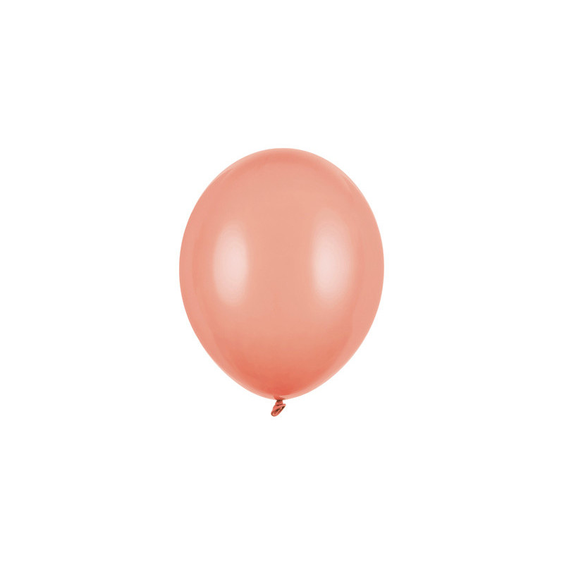 100 st. Strong Balloons pastel peach ballonger, diameter 12 cm, perfekta för fest och dekoration