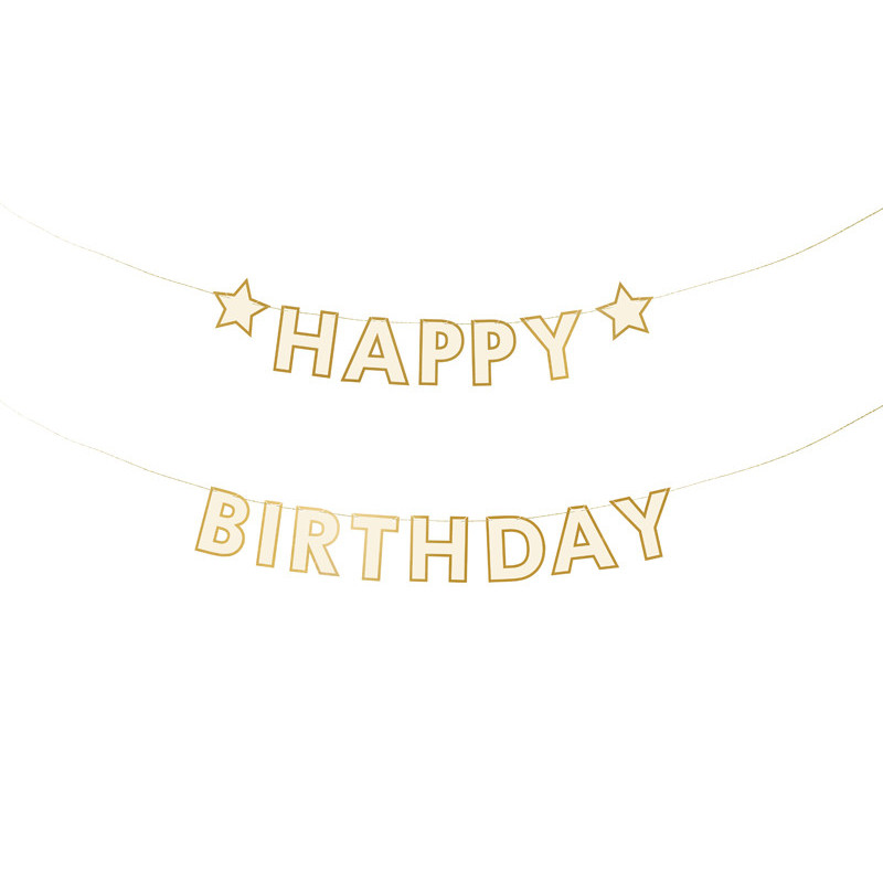 Banner Happy Birthday mix, 220x14.5 cm