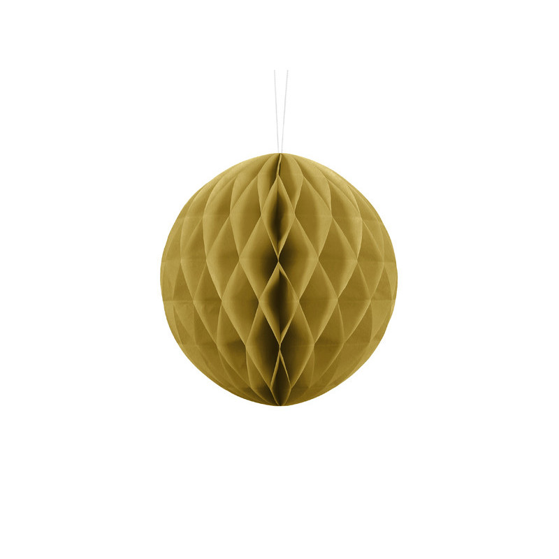 Honeycomb Ball, gold, 20cm