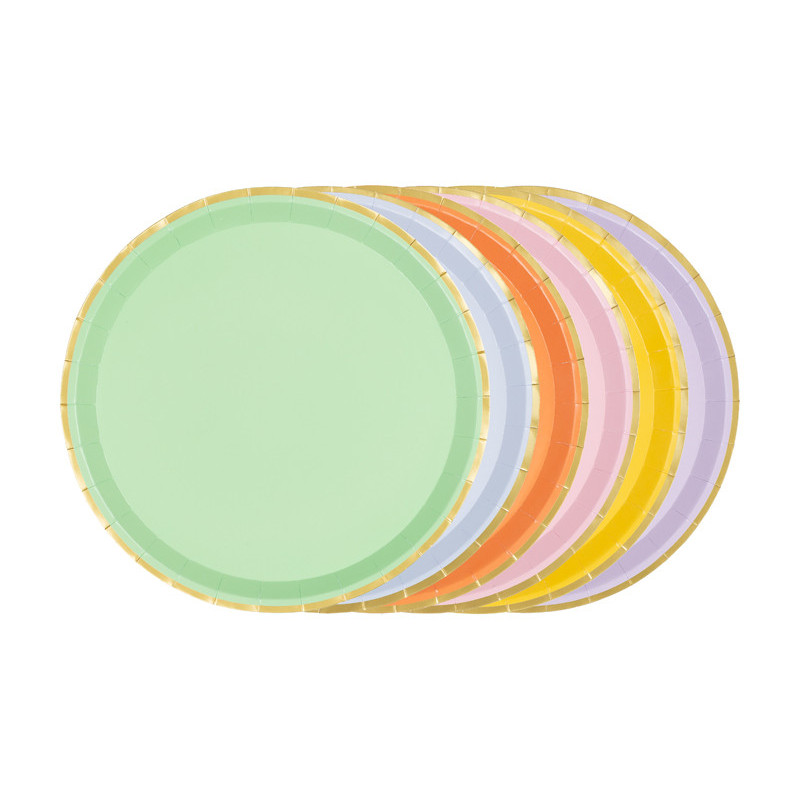 Plates, mix, 21 cm (1 pkt / 6 pc.)