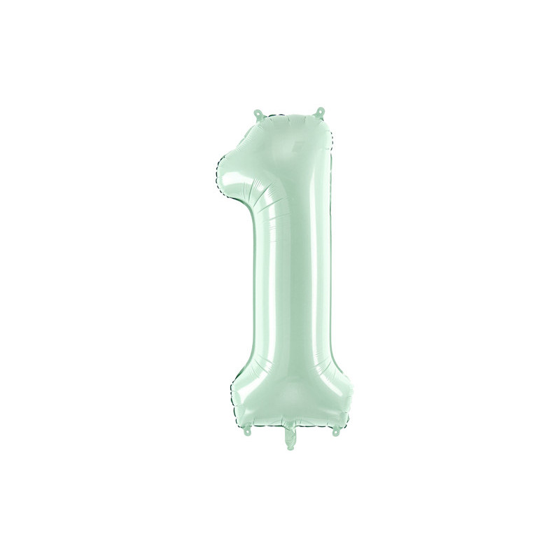 Foil Balloon Number ''1'', 72cm, green