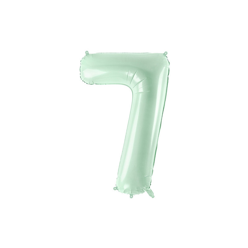 Foil Balloon Number ''7'', 72cm, green