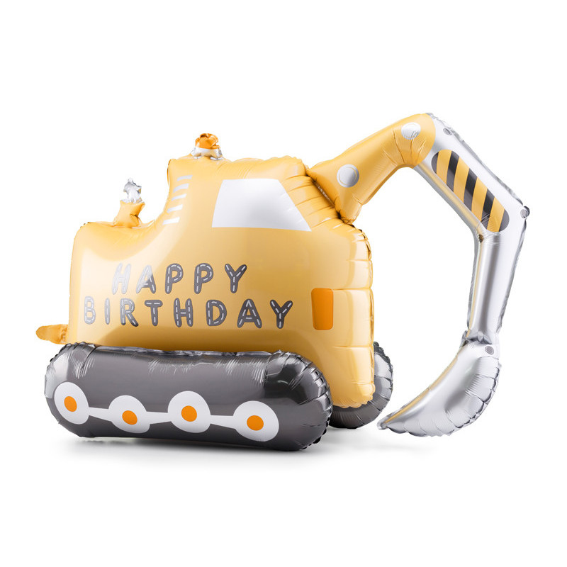 Foil balloon Excavator, 76.5x49 cm, mix