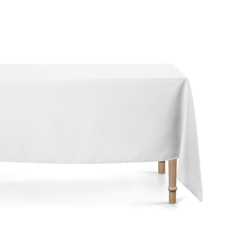 1 st. Elegant Vit Polyester Duk – 180x300 cm slitstark och återanvändbar för festliga tillfällen