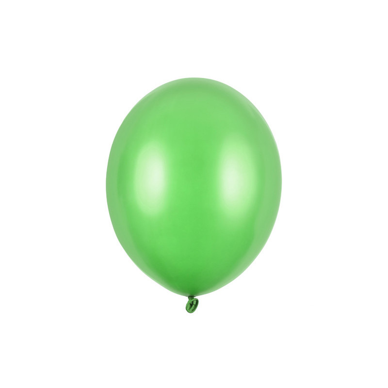 50 st Metallic limegrön ballonger - storlek 12"