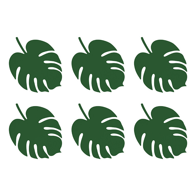 Bordkort aloha - monstera 6 st
