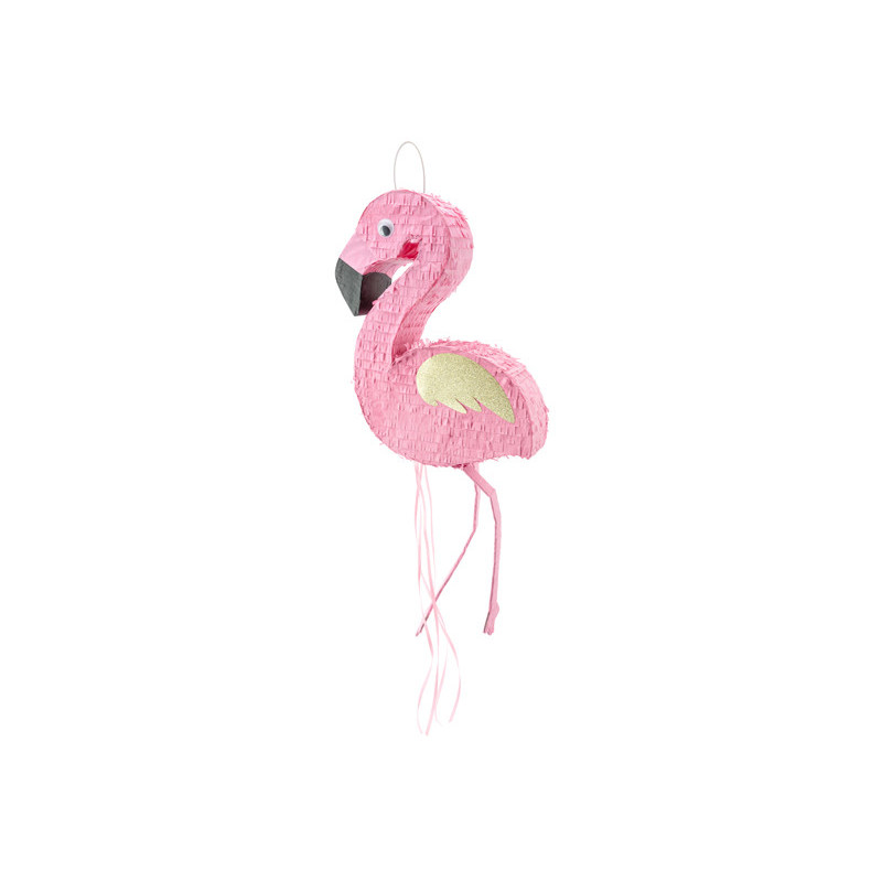 1 st. Festlig Flamingo Pinata i Färgrik Design, 25x55x8cm, Klar för Godis