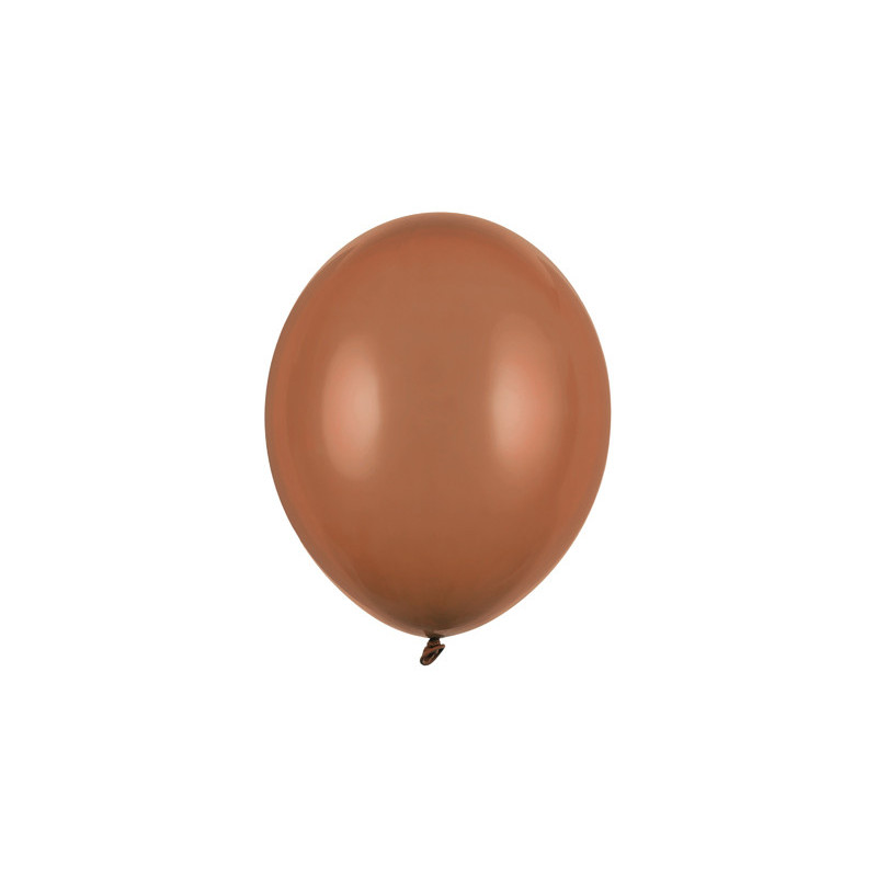 100 st. Pastell Mocca Ballonger standard storlek 9" 23 cm i Diameter