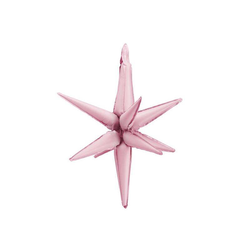 3D foil balloon Star, 70cm, light pink