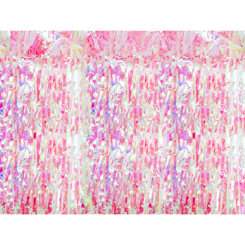 Party curtain, pink iridescent, 100x200cm