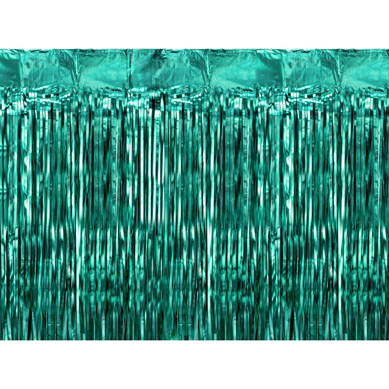 Party curtain, bottle green, 100x200cm