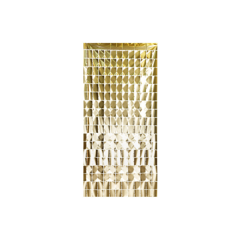 Party curtain Square, luxury gold, 100x200cm