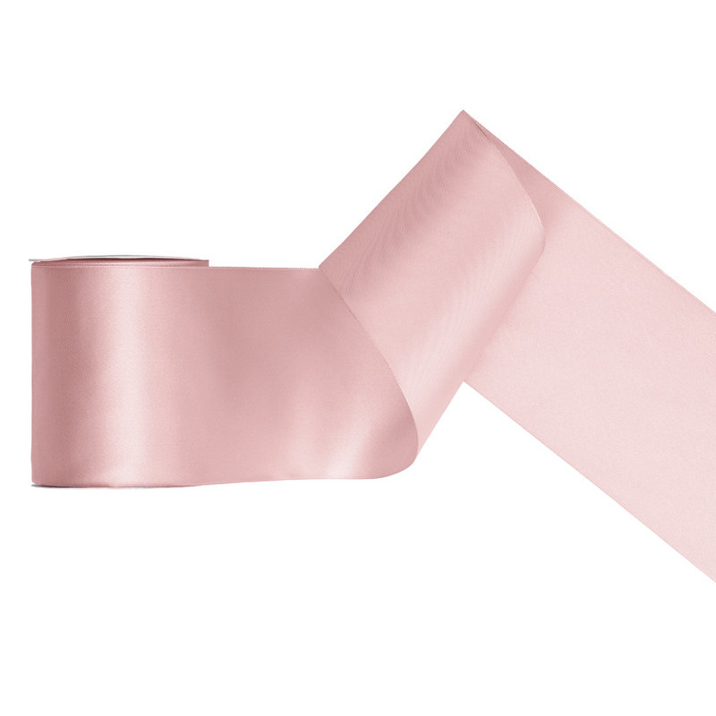 Satin Ribbon, light dusty rose, 100mm/25m