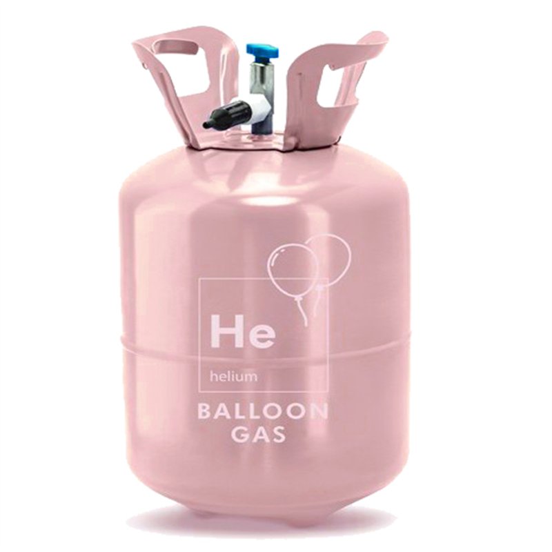 1 st. Rosa Heliumtank för 50 st. Ballonger, Kapacitet 0.36 m3 (360 liter)