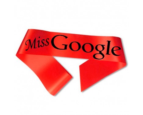 Miss Google Ordensband Rött