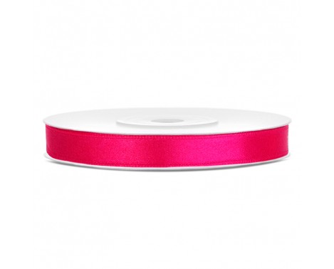 25 meter - Satinband fuchsia 6 mm