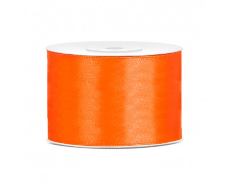 25 meter - Satinband orange 50 mm