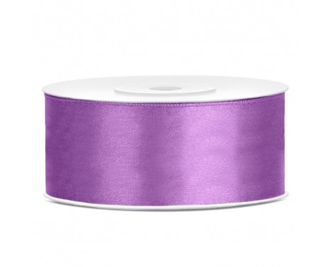 25 meter - Satinband lavendel 25 mm