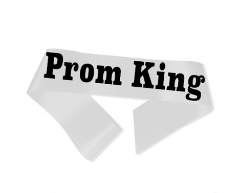 Prom King ordensband Vit