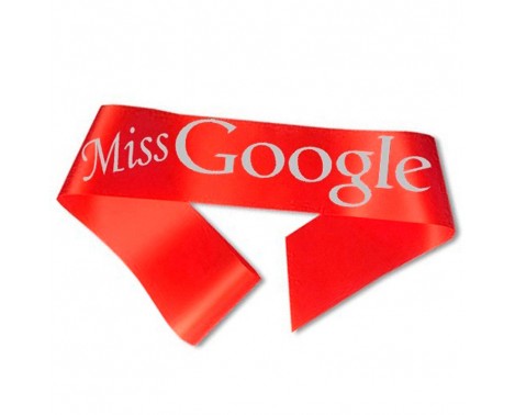 Miss Google Ordensband Rött