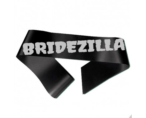 Bridezilla ordensband svart