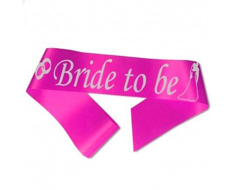 Bride to Be ordensband i fuchsia