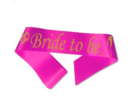 Bride to Be ordensband i fuchsia