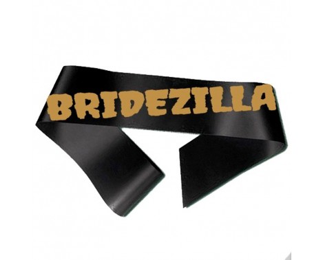 Bridezilla ordensband svart