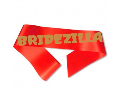 Bridezilla Ordensband röd