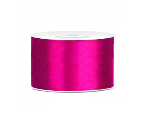 25 meter - Satinband mörk fuchsia 38 mm