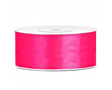 25 meter - Satinband fuchsia 25 mm