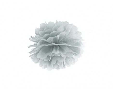 Pom pom silver 25 cm