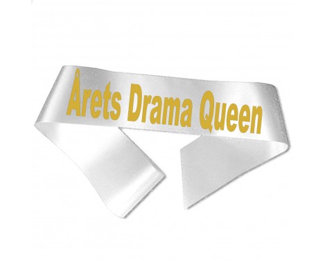 Årets Drama Queen - Metalliskt guldtryck - Ordensband