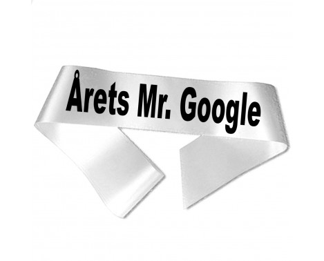 Årets Mr Google - Svart tryck - Ordensband