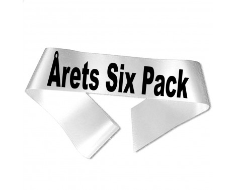 Årets Six Pack - Svart tryck - Ordensband