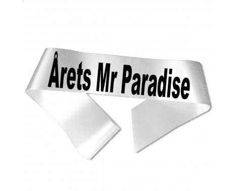 Årets Mr Paradise - Svart tryck - Ordensband