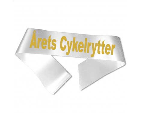 Årets Cyklist - Metallic guldtryck - Ordensband