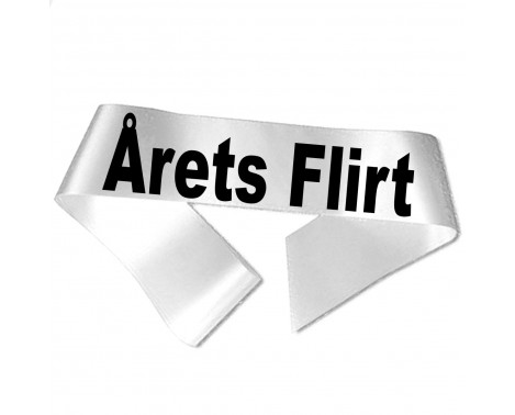 Årets Flirt - Svart tryck - Ordensband