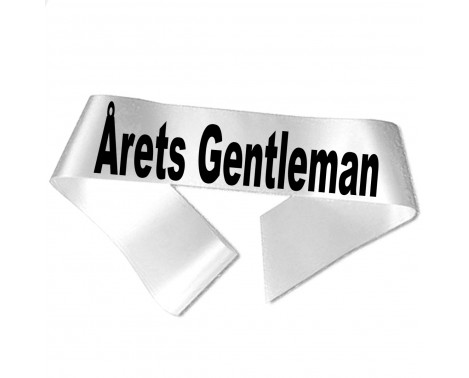 Årets Gentleman - Svart tryck - Ordensband