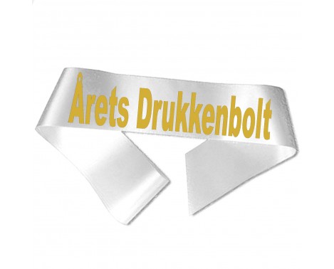 Årets Drunkenbolt - Metallisk guldtryck - Ordensband