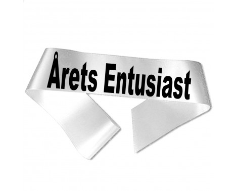 Årets Entusiast - Svart tryck - Ordensband