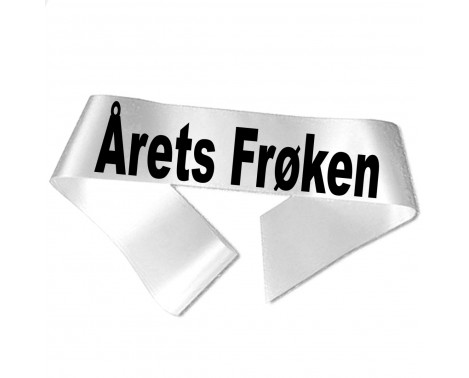 Årets Fröken - Svart tryck - Ordensband