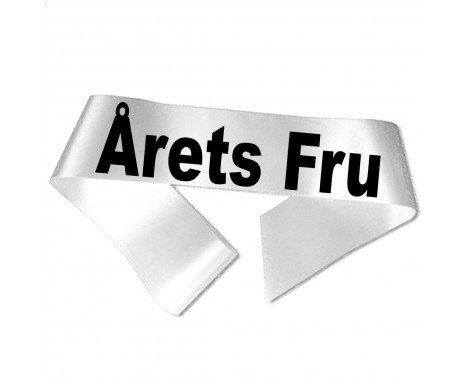 Årets Fru - Svart tryck - Ordensband