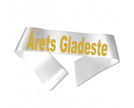 Årets Glädjeste - Metallic guldtryck - Ordensband