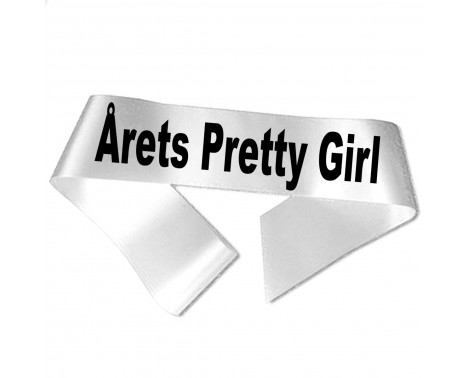 Årets Pretty Girl - Svart tryck - Ordensband