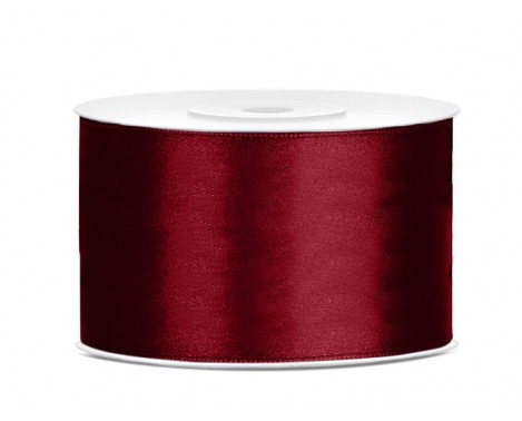 25 meter - Satinband bordeaux 38 mm