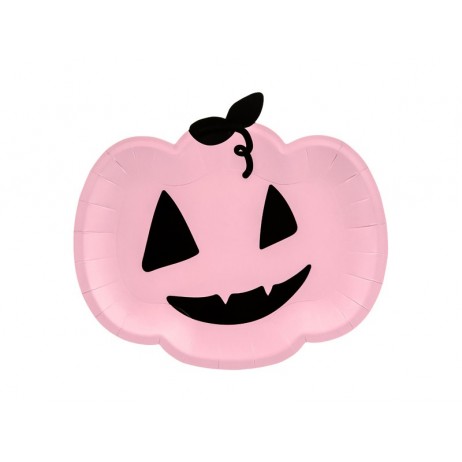 6 st Pappassietter Pumpkin, rosa, 25x22cm